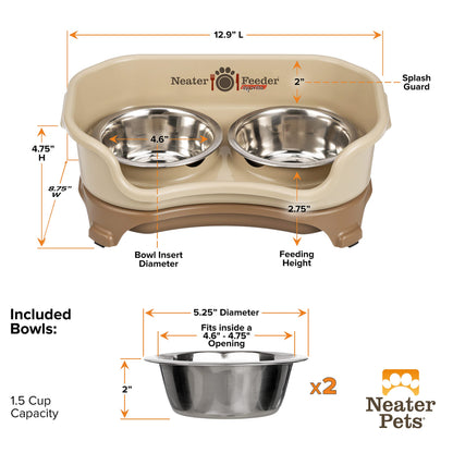 Neater Feeder Express Mess Proof Dog Bowls Elevated for Small Bowl
