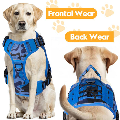 Heavy-Duty Tactical Dog Harness for Large Dogs, No Pull Harness
