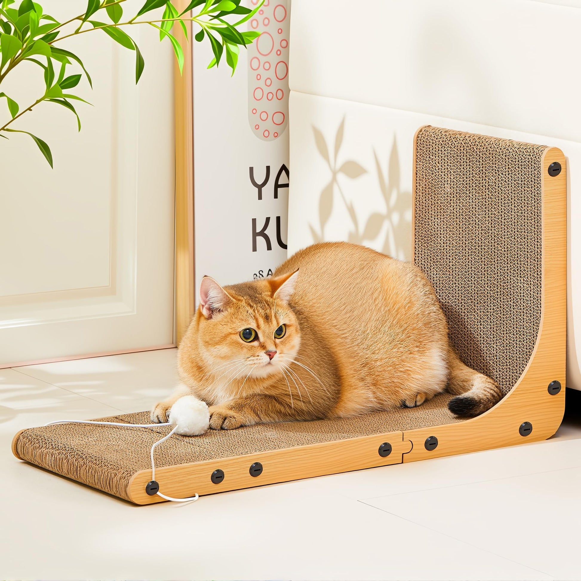 Markarbarka Cardboard Cat Scratcher, Cardboard Cat Scratching Post