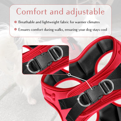 No Pull Dog Harness for Small, Medium Large Dogs Soft Padded Leash