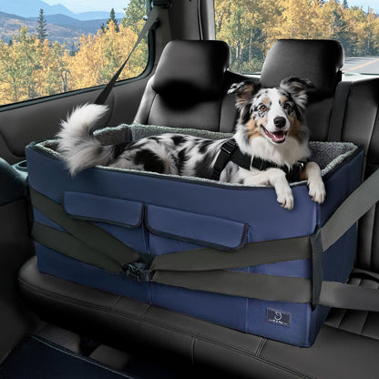 A 4 Pet Dog Car Seat for Medium/Large Dog or 2 Small Dogs, Seat