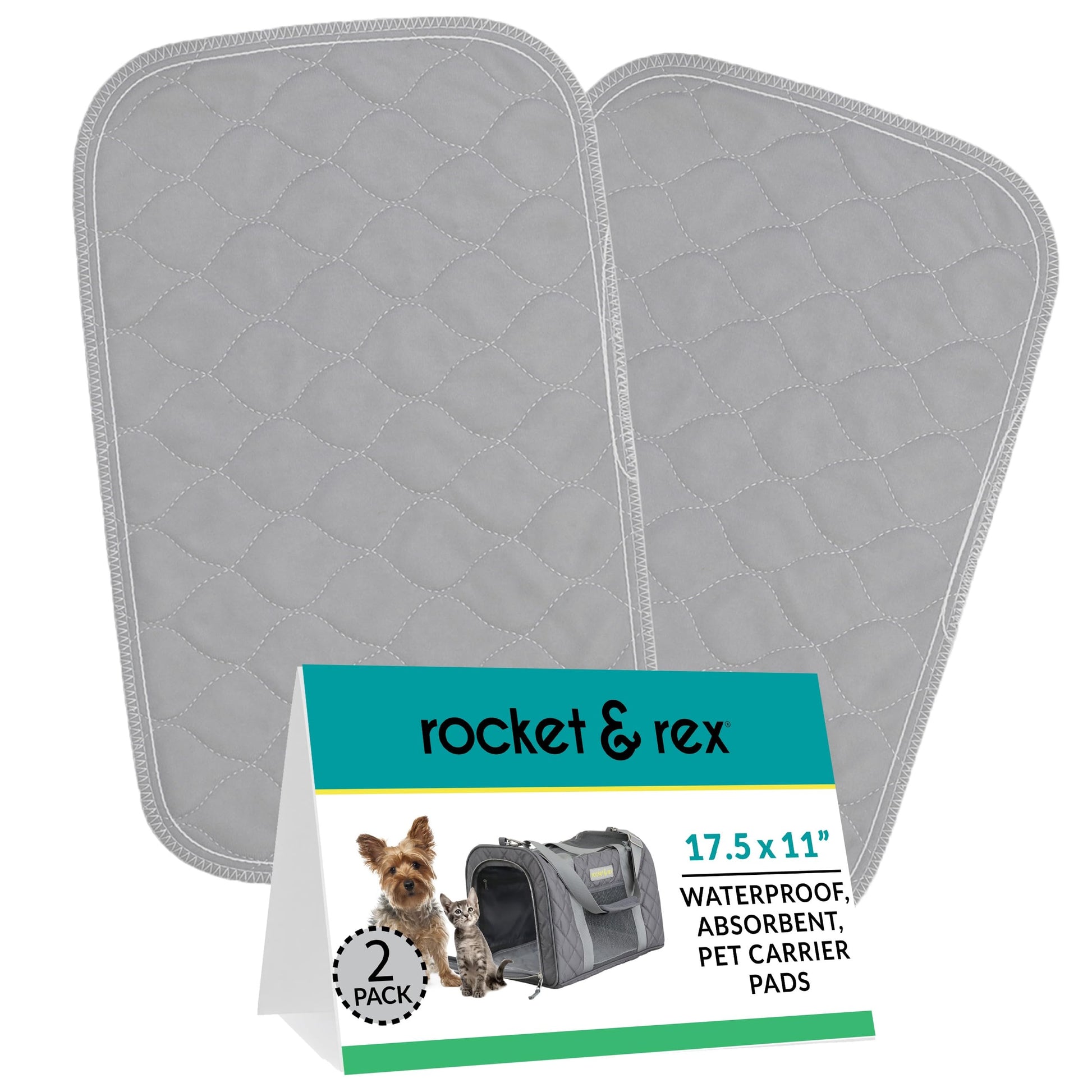 rocket rex Washable Pet Carrier Pads, Reusable, Waterproof Carriers