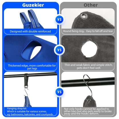 Guzekier Dog Grooming Hammock for Trim Nail, Dog Sling for Grooming