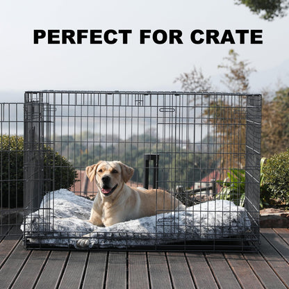 Bedfolks Waterproof Kennel Pad Plush Dog Bed, XXL Crate Bed x29" Bed