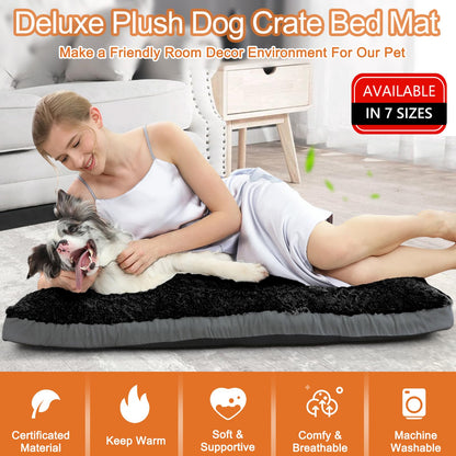 POCBLUE Extra Large Dog Bed, Washable XXL Plush Pet Mat