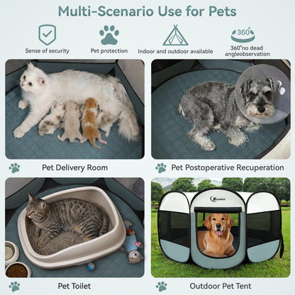 Siedihit Puppy Playpen for Large Dog Cat, Dogs Tent Crate Cage