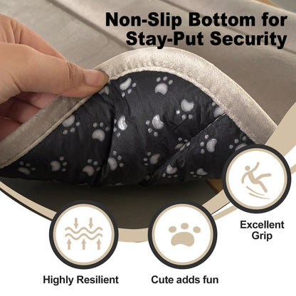 pobopobo Dog Crate Pad, Ultra Soft Anti-Slip Kennel Mat, Secure Bed