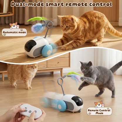 SDWUBQ Interactive cat Toy, Rechargeable, Automatic Moving Kitten Toy