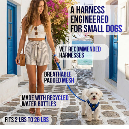 EcoBark Step in Dog Harness Reflective Teacup Breed Soft Harness