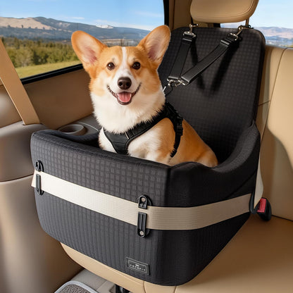 PETSFIT Dog Booster Car Seat for Small/Medium Dogs Up to Patented Seat