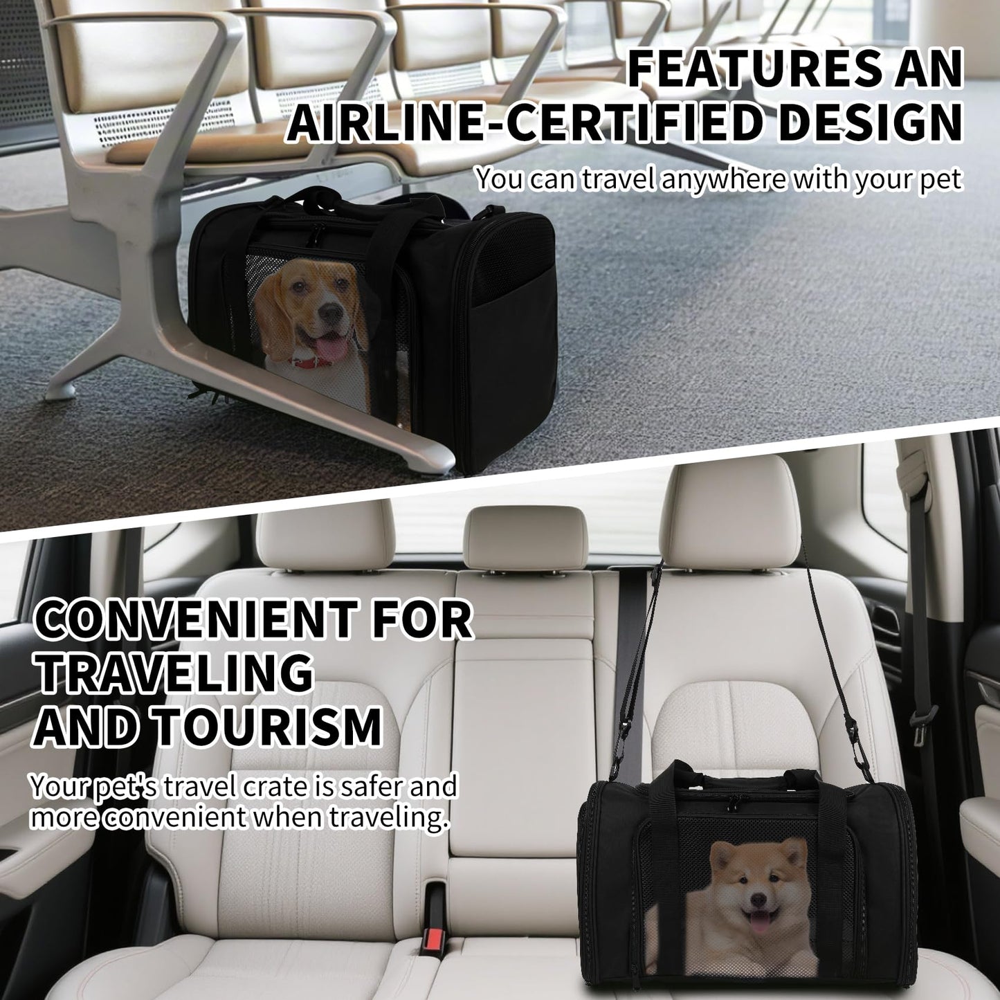 Yipincover Carriers Soft-Sided Pet Carrier