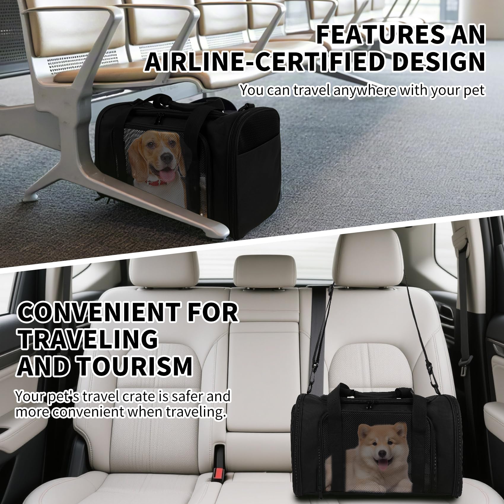 Yipincover Carriers Soft-Sided Pet Carrier