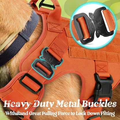 rabbitgoo Tactical Dog Harness Medium Sized, Heavy Duty Pet Harness