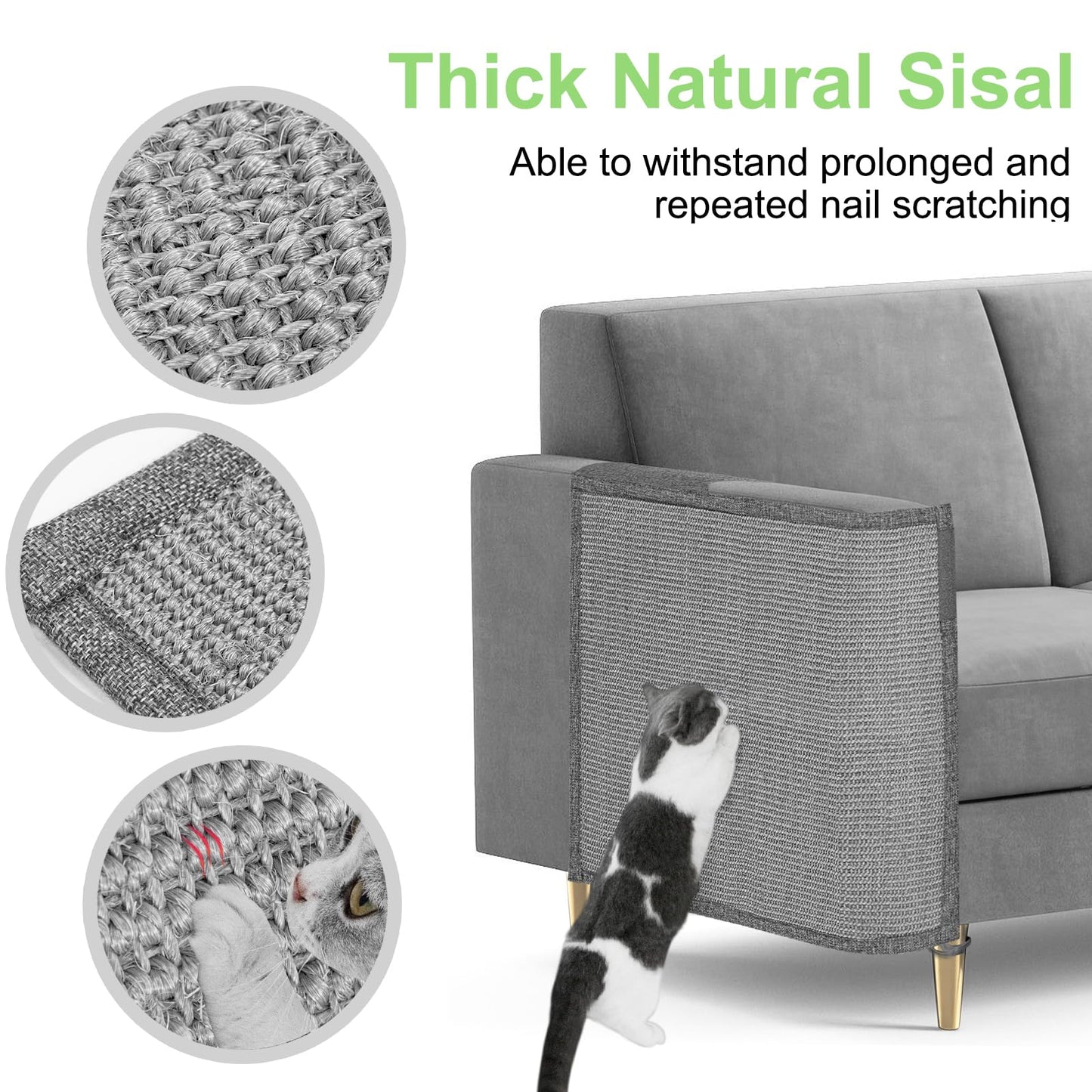 Cat Scratch Couch Protector,23.6" L*19.6" W Scratching Furniture