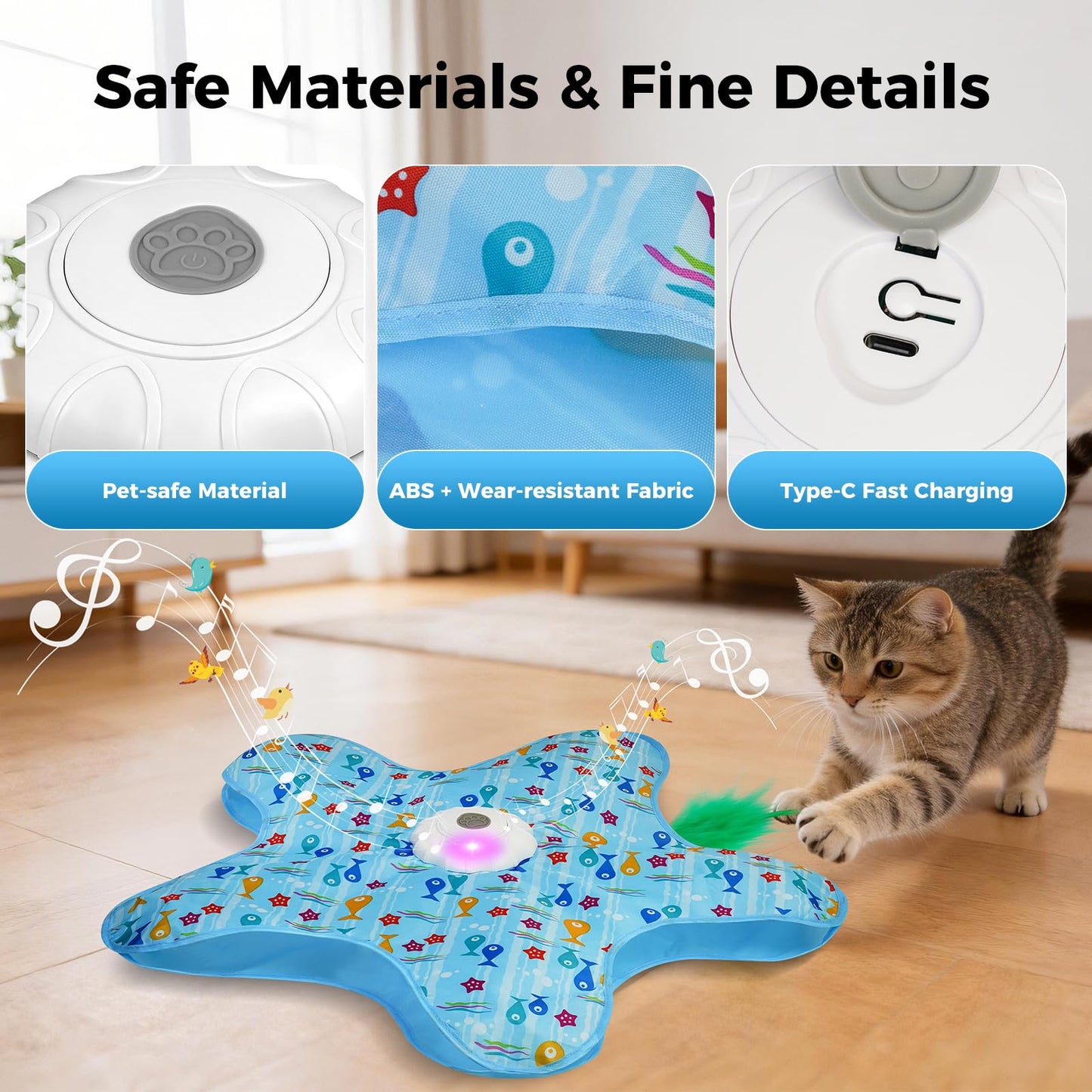 Duckart Interactive Cat Toy Hide and Seek Automatic Cat Toy