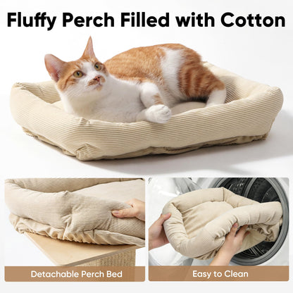 FUKUMARU Cat Scratching Post, Modern Style Tall Scratch Posts