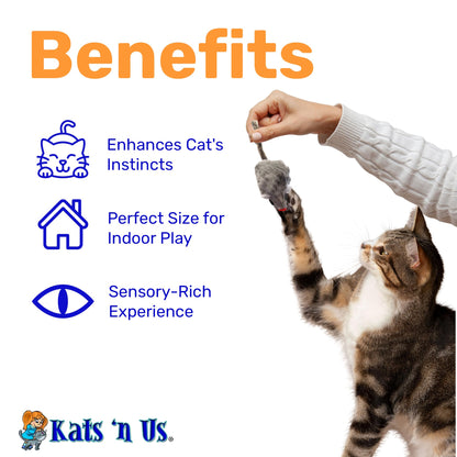 Kats'N Us Fur Mouse Cat Toy 10 Pak Mouse