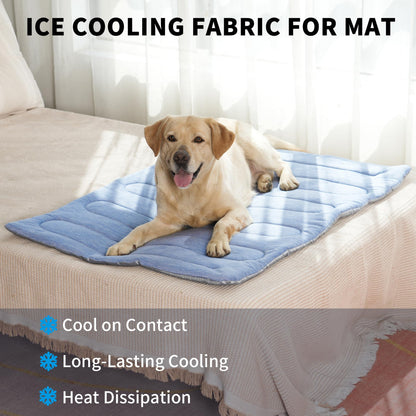 MARUNDA Dog Cooling Mat, No Need to Freeze Or Refrigerate This Cool