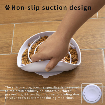 Bifeaw Slow Feeder Dog Bowls, Dishwasher Microwave Safe Puzzle