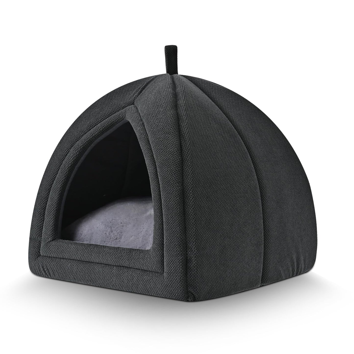 Amazon Basics Cat Cave Bed, 2-in-1 Foldable House for Indoor Bed