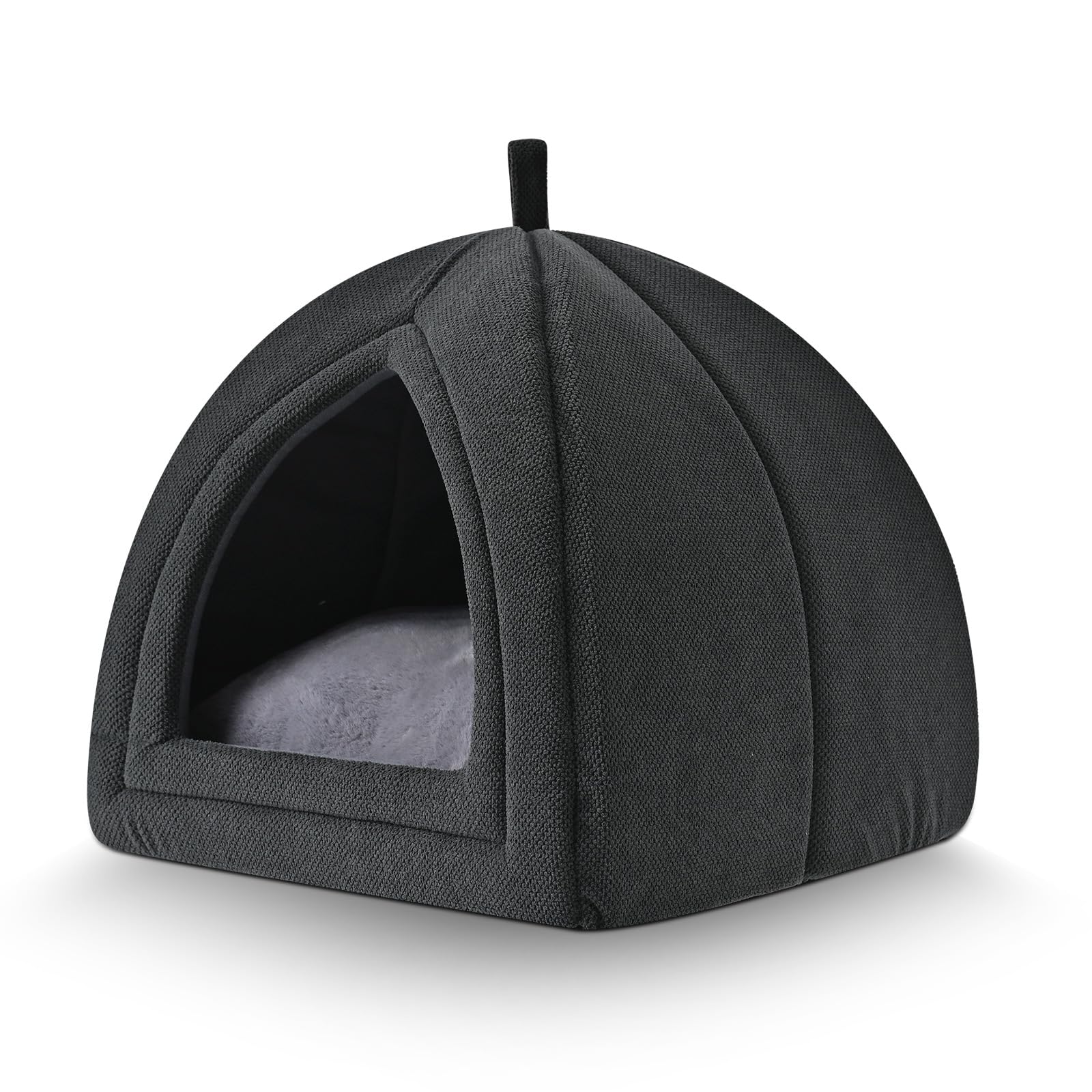 Amazon Basics Cat Cave Bed, 2-in-1 Foldable House for Indoor Bed