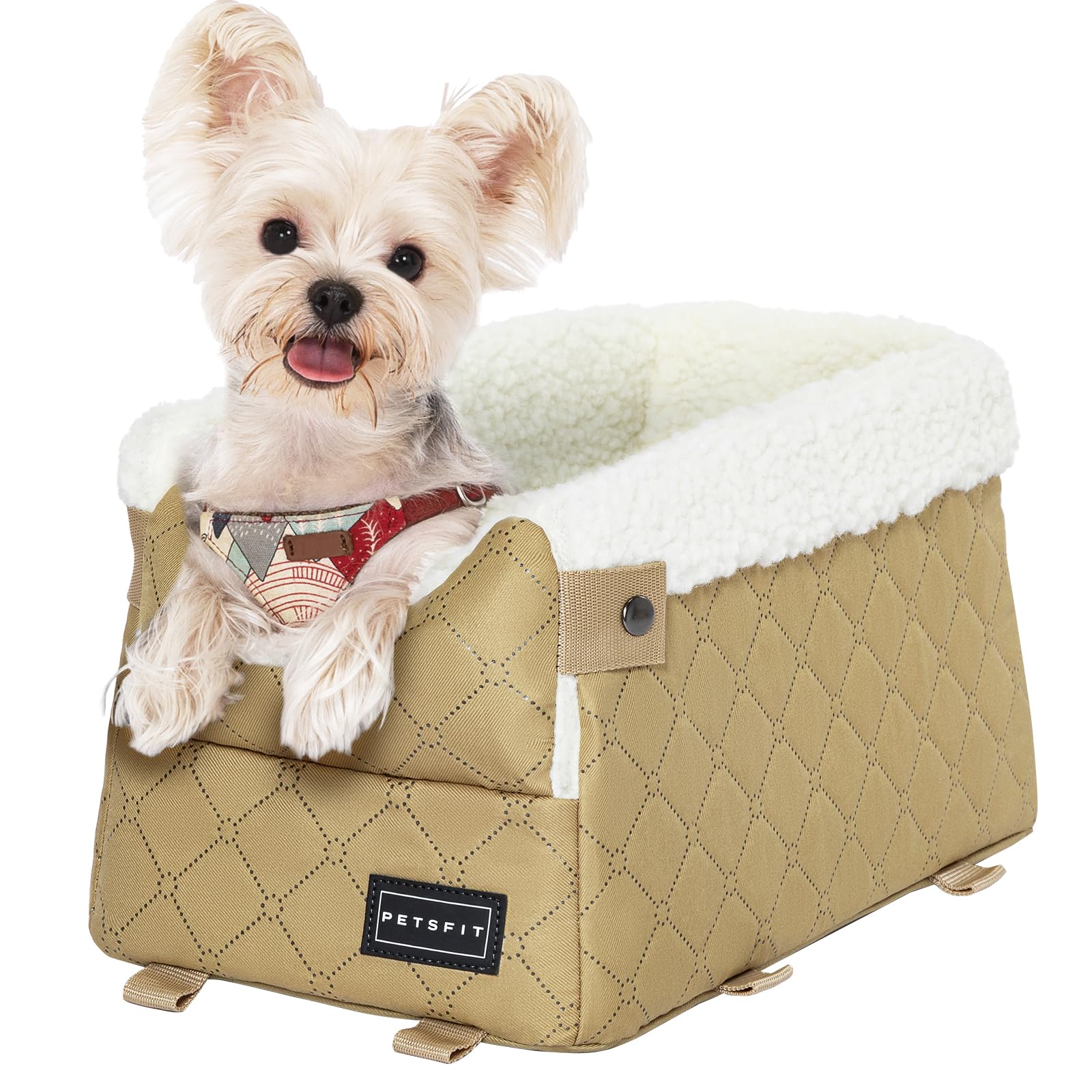 PETSFIT Dog Car Seats for Small Dogs with Safe Protection Hooks, Seat