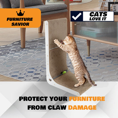 SMARTBEAN Cardboard Cat Scratcher, Vertical Cat Scratching Board