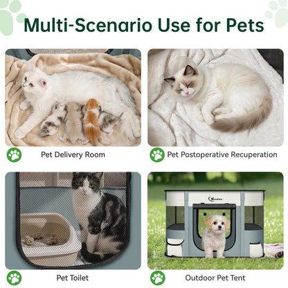 Dog Playpen,Cat Pet Puppy Pen,Portable Playpens for Dogs Indoor Crate
