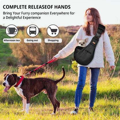 CUBY Dog and Cat Sling Carrier Adjustable Breathable Mesh Tote