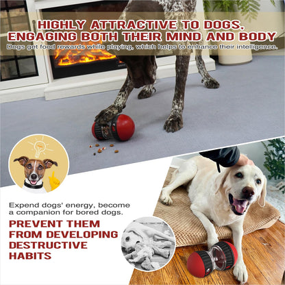 BSISUERM Dog Food Dispensing Puzzle Toy Adjustable Treat Ball