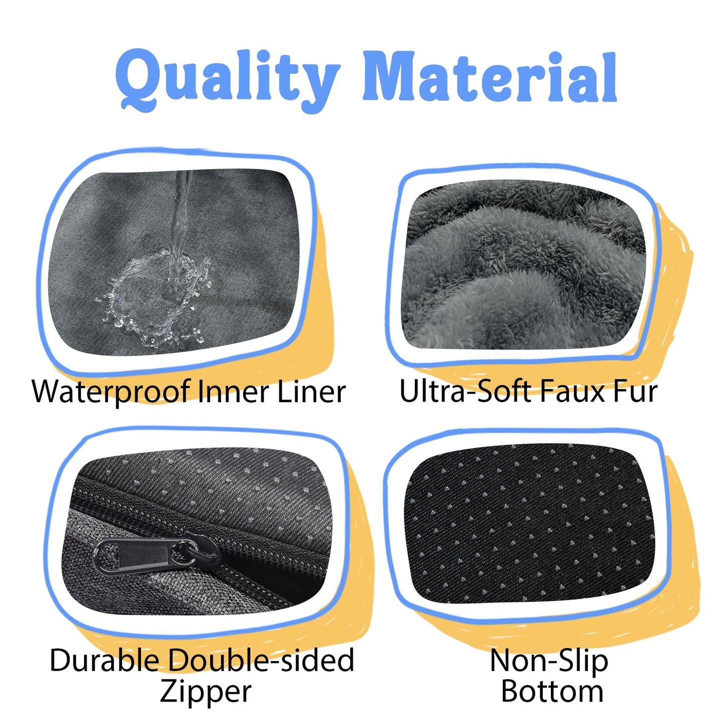 Washable Orthopedic Large Dog Bed Removable Orthopedic Foam Dogs Beds