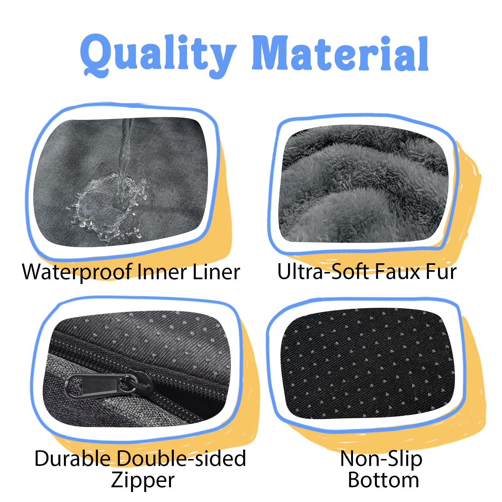 Washable Orthopedic Large Dog Bed Removable Orthopedic Foam Dogs Beds