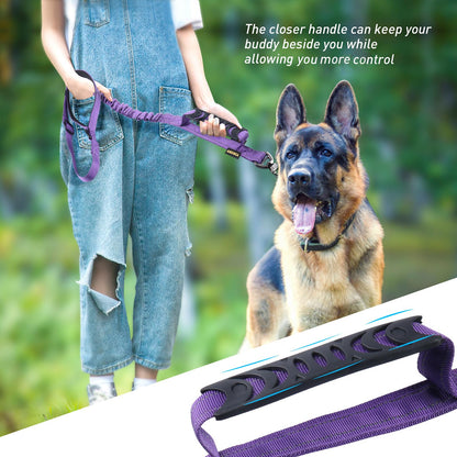 AUBELL Tactical Dog Leash Heavy Duty,4- Reflective Strong No Pull Seat