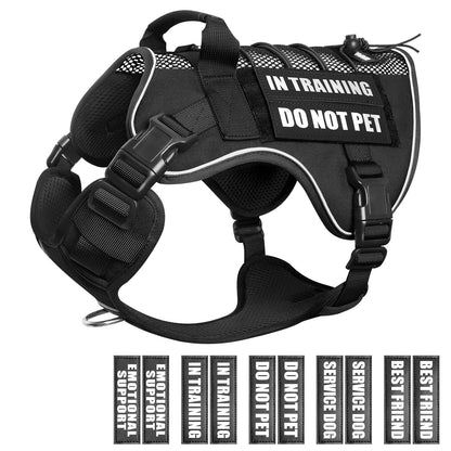 WINSEE Service Dog in Training Mesh Harness with 10 Pet Harness