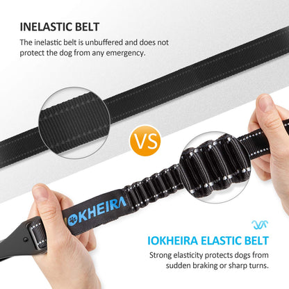 Dog Seat Belt 3-in-1 Car Harness for Dogs Adjustable Safety Seat