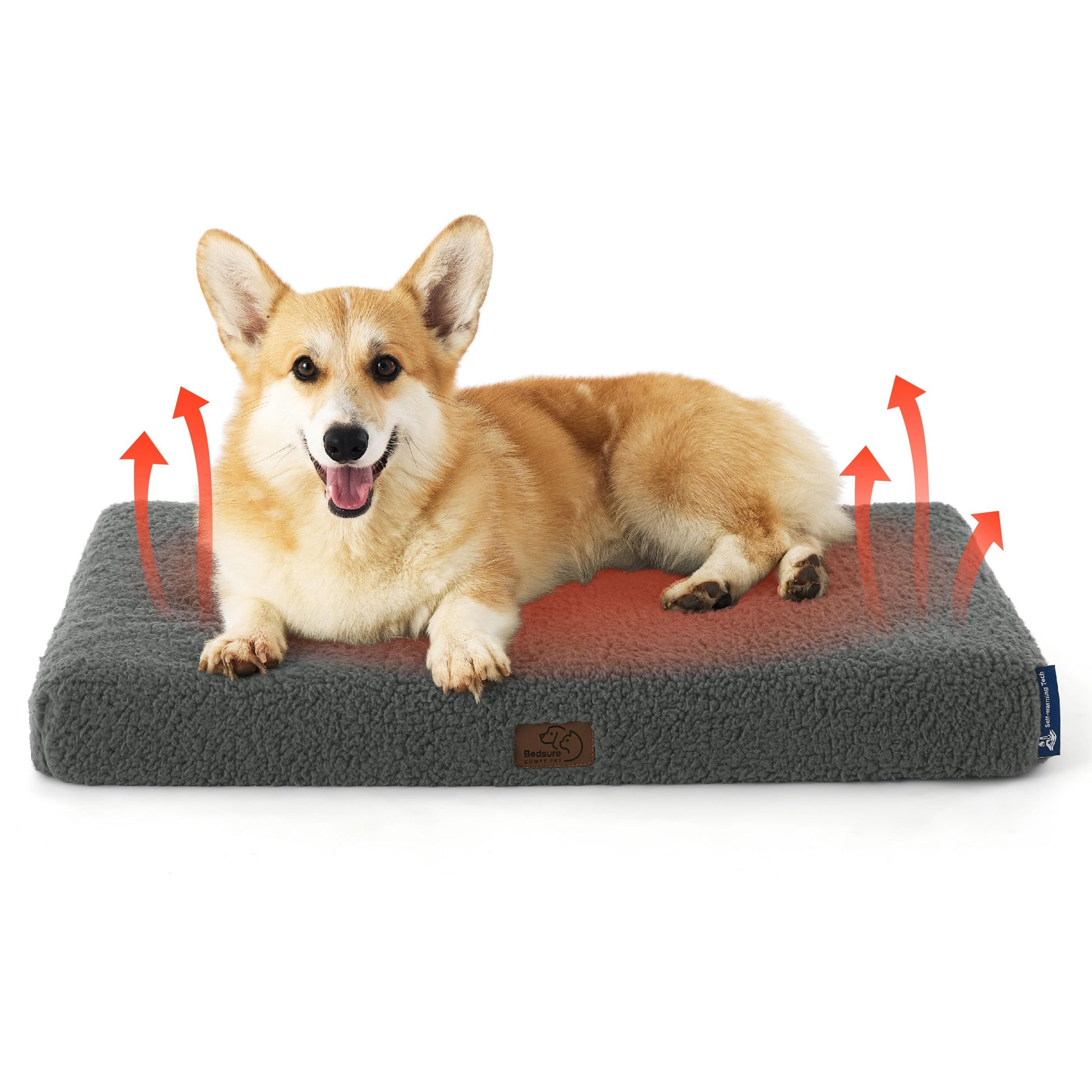 Bedsure Self Warming Dog Bed for Medium Dogs Comfy Cat Beds Crate