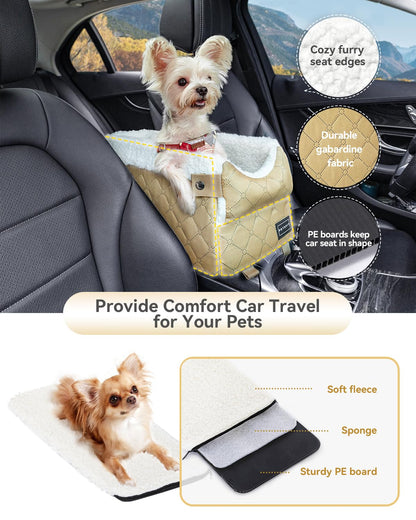PETSFIT Dog Car Seats for Small Dogs with Safe Protection Hooks, Seat