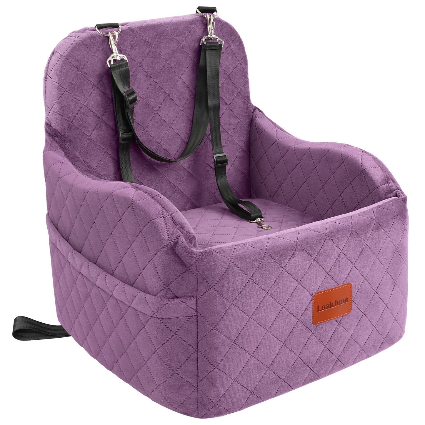 Lealchum Dog Booster Car Seat for Small/Medium Dogs,Puppy Seat