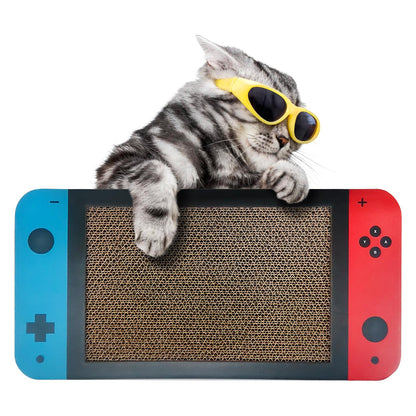 NICETHUMB Gaming Cat Scratcher, Double Sided Cat Scratching Pad Game