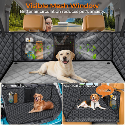 URPOWER Dogs Back Seat Extender with Non-Slip Blanket, 1 Hard Seat