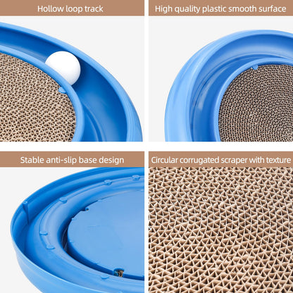 Peomliee Cat Scratching Board with Balls for Cats Grinding Claw, Balls