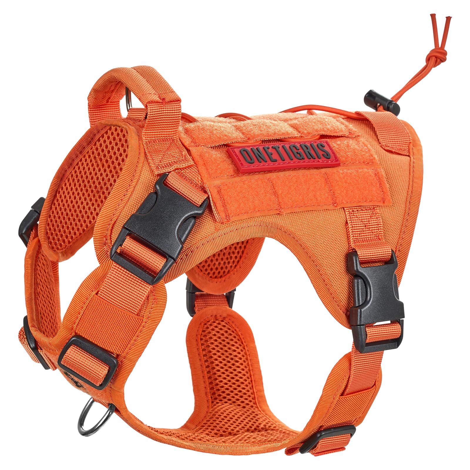 OneTigris Tactical Dog Harness Vest,No-Pull Service Dog Vest with Hook