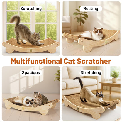 Ordora Extra Large Cat Scratcher: Cat Scratch Pad&Bed Lounge