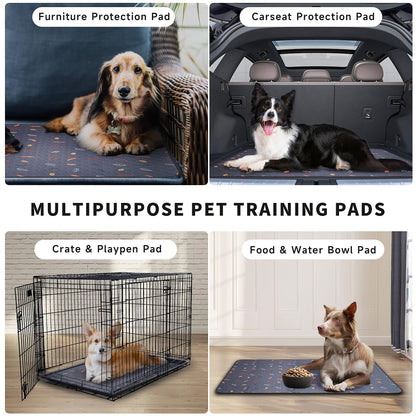 Sunheir Washable Pee Pads for Dogs Extra Large 36" x 72" 2-Pack Crate