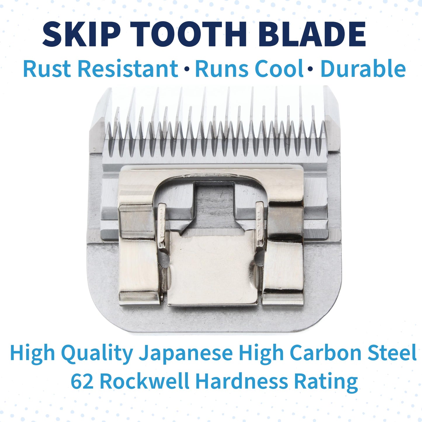 Bucchelli Skip Tooth 7 Wide Blade Dog Grooming Cuts Length Clipper