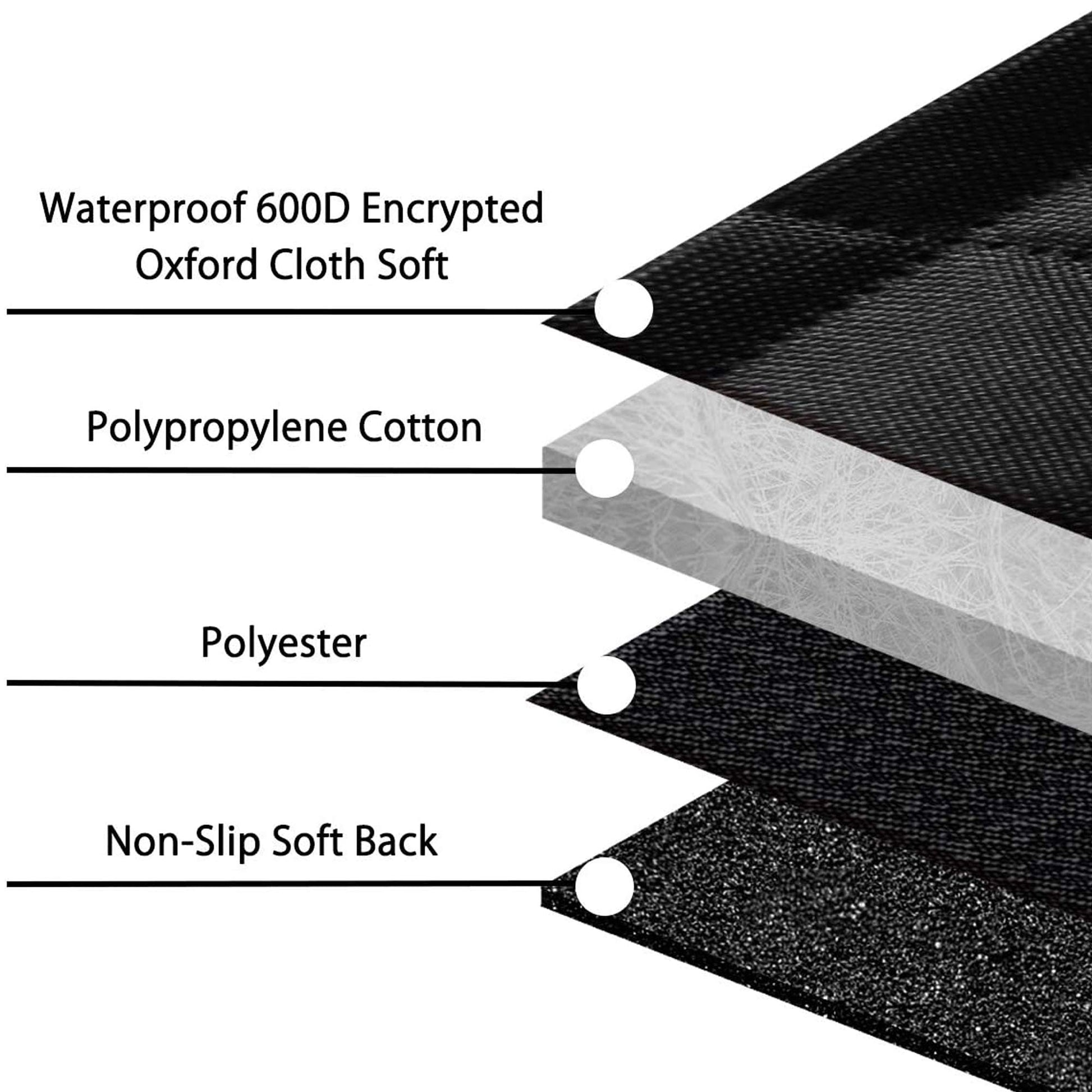 Femuar Dog Car Seat Cover with Storage Pockets Mesh Visual Window Seat