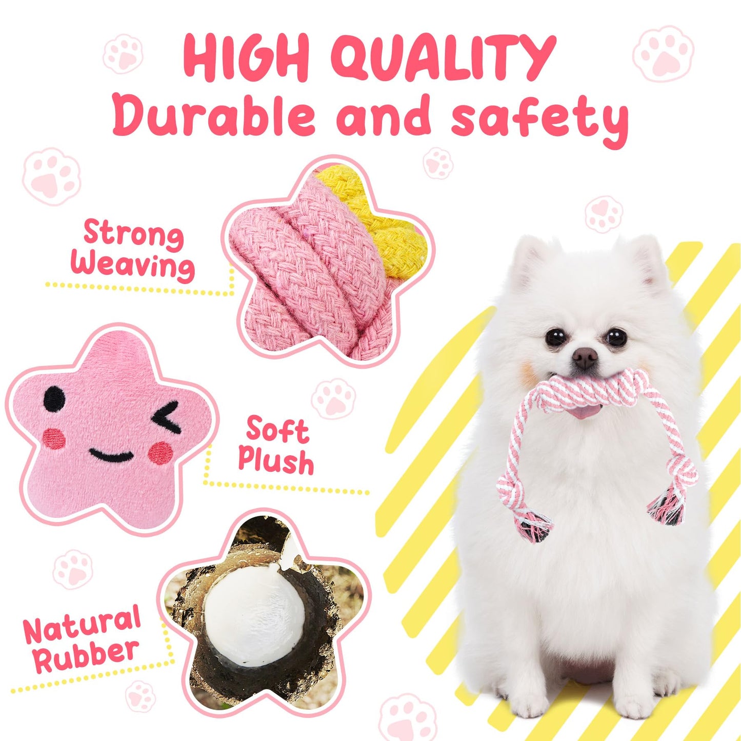 XIUGOAL Puppy Toys for Teething 23 Pack Puppy Chew Toys for Chew