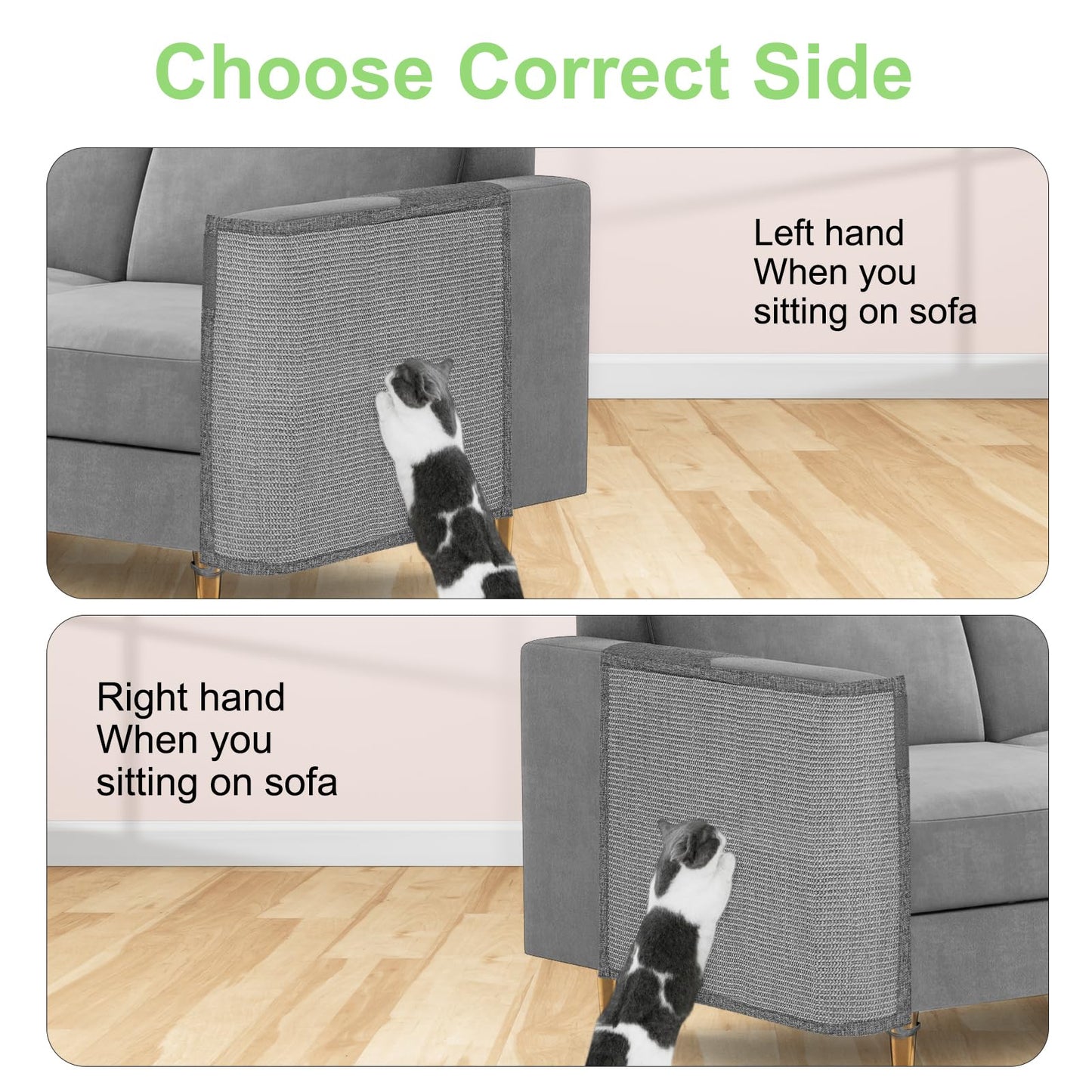 Cat Scratch Couch Protector,23.6" L*19.6" W Scratching Furniture