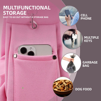 Dog Carrier Sling Reversible Puppy Carrier Purse with Storage Carrier