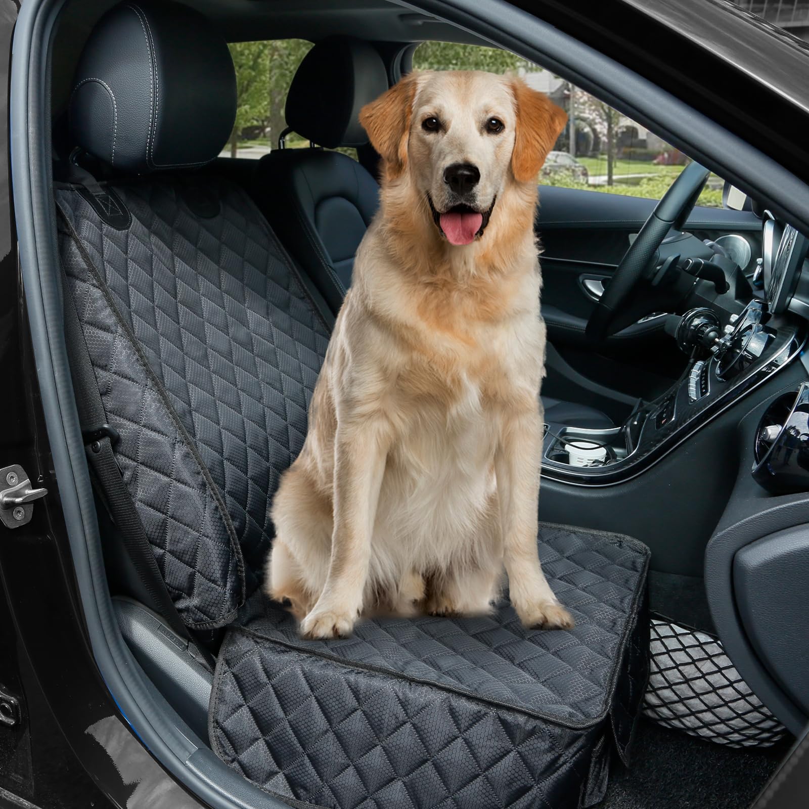 PETICON Waterproof Front Seat Car Cover 2 Pack, Full Protection Seat